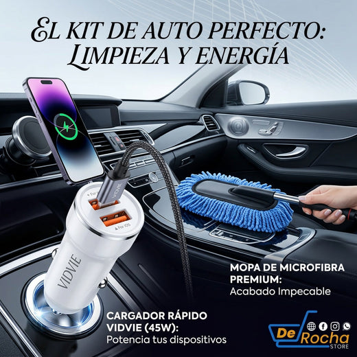 Combo Carro Cargador+ limpiador motas