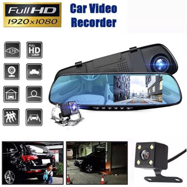 A114 Retrovisor Smart  Doble Cámara