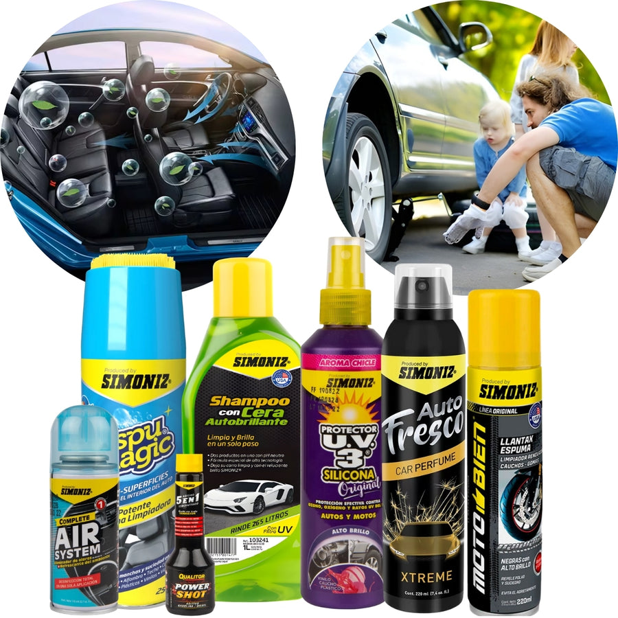 Kit simoniz renovador carro camioneta 7