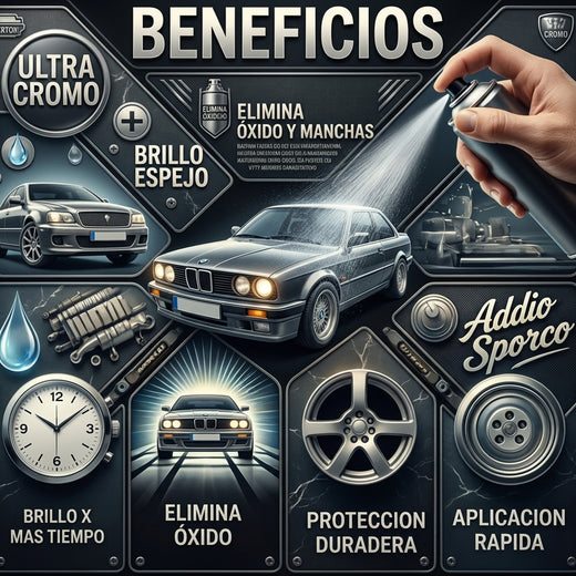 PULIDOR DE METAL CROMO 120ML + ESTOPA