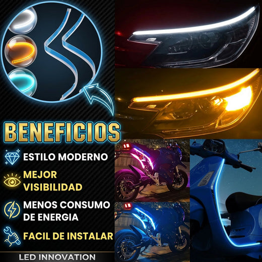 CINTA PAR LED DUAL COLOR AUTO MOTO